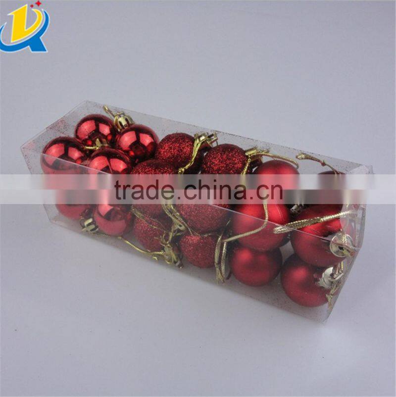 household party decoration white plastic christmas ornaments balls