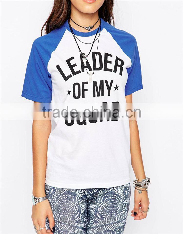 Girls fashion plus size 4xl 5xl 6xl t-shirts with leader of my squad printing