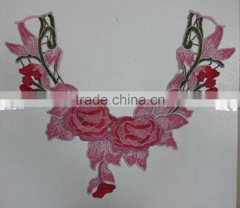new design neck embroidery patch applique collar for decorating