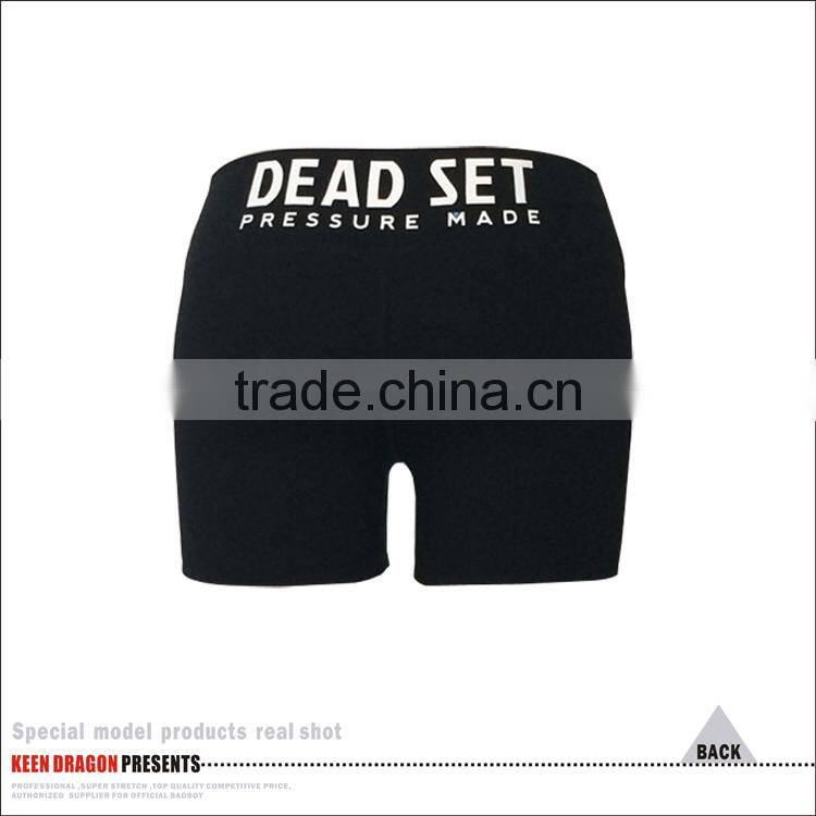 Yoga wear print your own logo high quality black womens fitness shorts