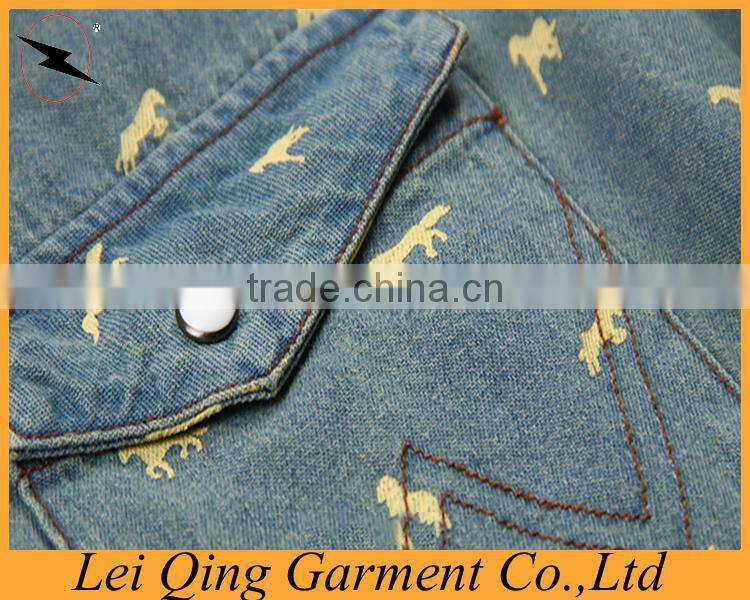 casual collar denim shirts for men