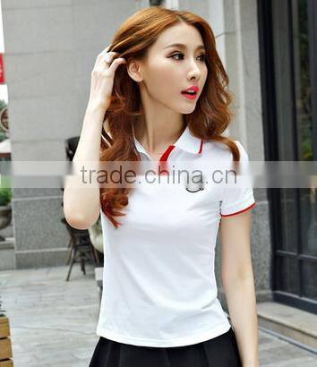 2017 Latest Women Polo Custom Cheap Polo Shirt Fashion Design Polo T-shirts