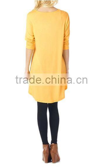 women's clothing imported from china tunic blouse with 3/4 sleeves