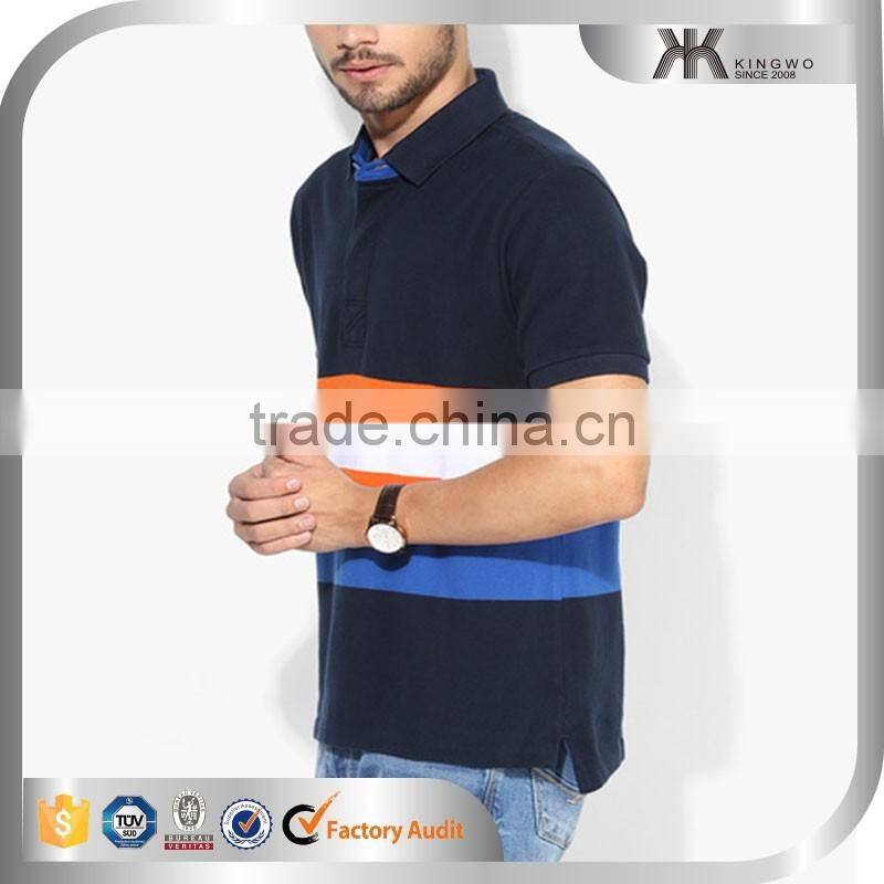 Mens Polo T-shirts Latest Stylish Polo T shirt Fashion Strip T-shirt, Men's Clothing