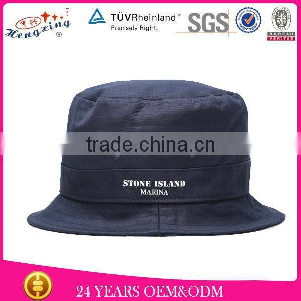 Streetwear Tie Dyed Wide Brim Fresh White Kids Plain Bucket Hat
