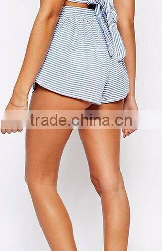 EY0601P Hot Sale 2017 Ladies Sexy Stripe Beach Shorts