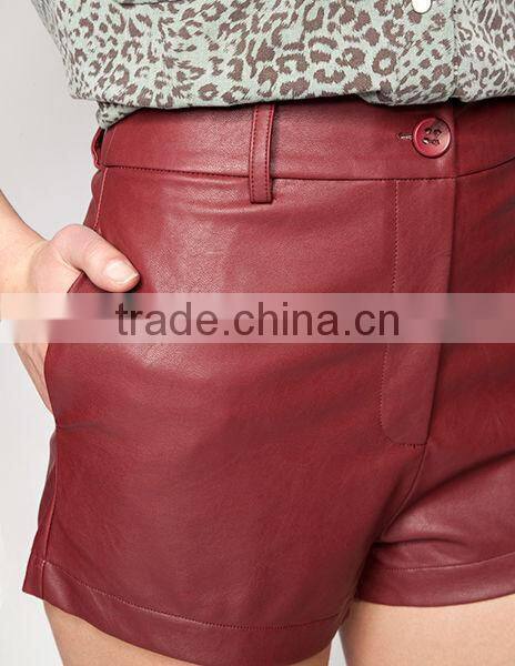 Amazing Europe United States to restore ancient ways fan joker wine red high waist lederhosen