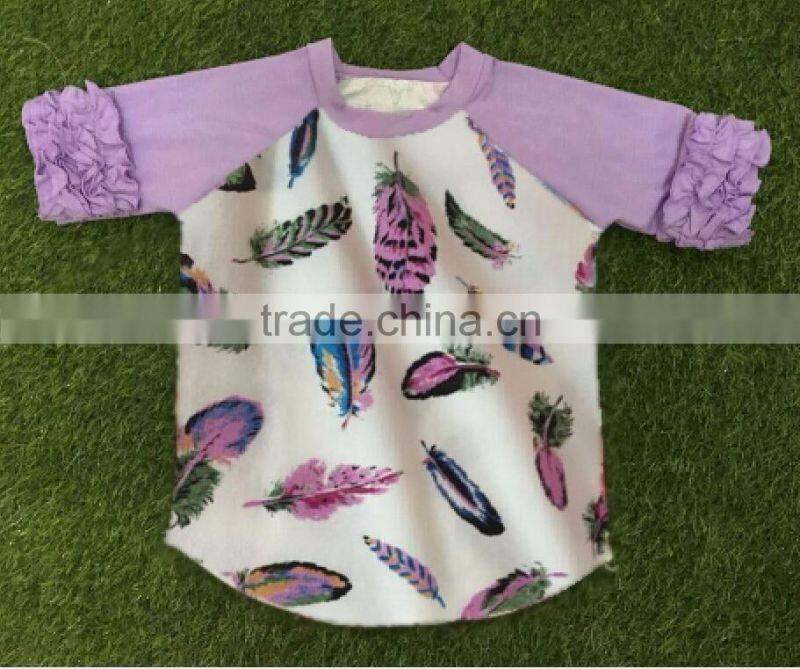 wholesale boutique baby clothes fashion simple design princess T-shirt latest design girls top