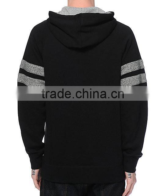 Custom plain pullover stripe men's hoodies&pullover sweatshirts