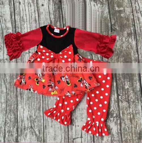 Factory manufactures children clothes Girl's fine orange stripe suit