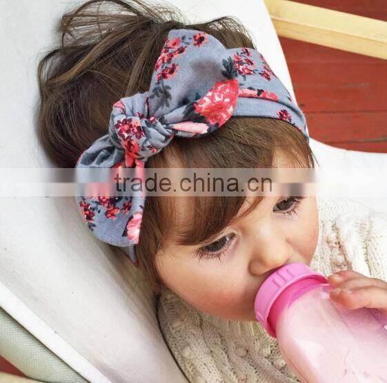 100% cotton fabric printed kids girl headband