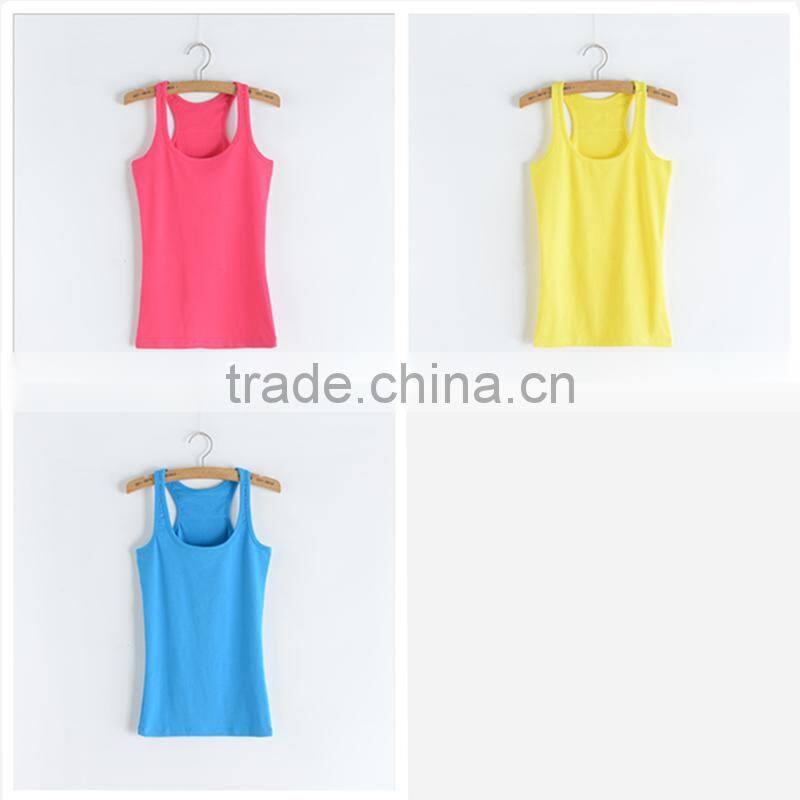 2016 wholesale summer stringer tank top bodybuilding women athletic vest