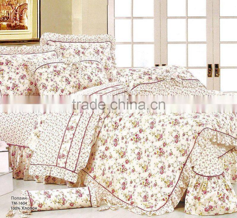 Custom cotton rabbit micro fleece bedding set