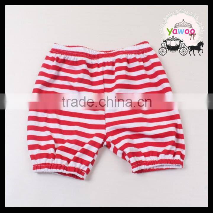 2016 new designs elastic waist red stripe baby girls shorts 4th of july icing shorts kids independence day wear