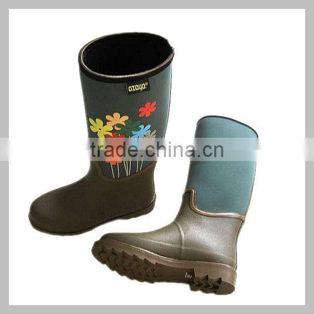 women fashion rubber rain boots