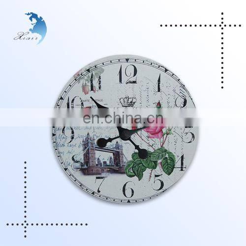 China Multi-function Antique Decorative Wall Wood Carving Clock