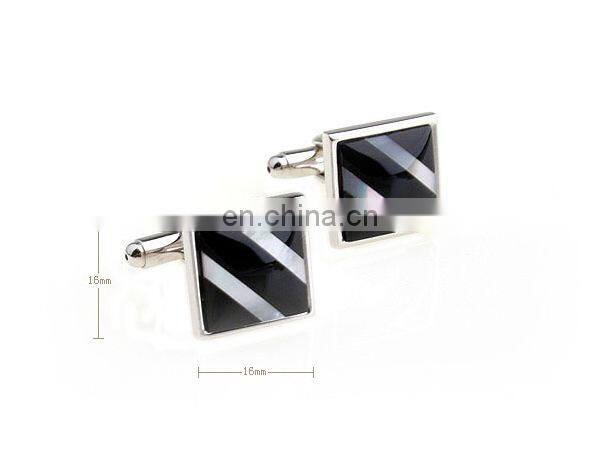 fashion men's jewelry high quality onyx cufflinks