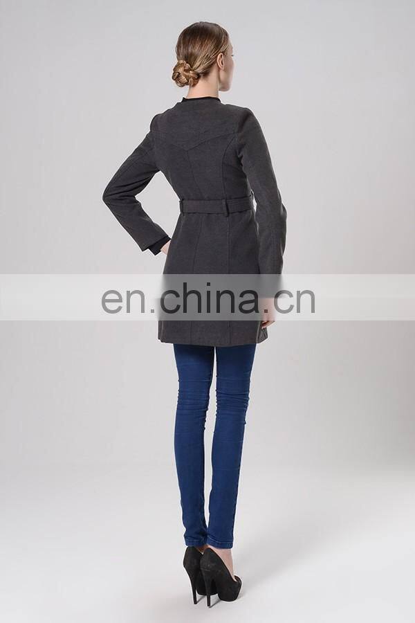 New Style Design Slim Fit Ladies Quilted Winter Coat Silky Hair Coat