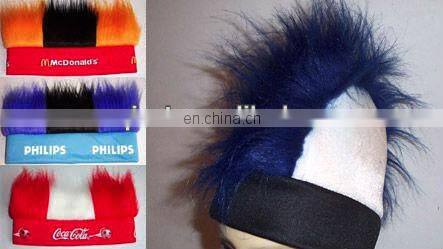 Fancy Croatia mohawk wig in red and white colour