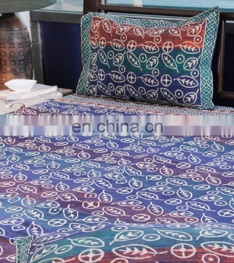 INDIAN Colorful circle printed Polar Fleece for Bed Sheet US/UK BASED