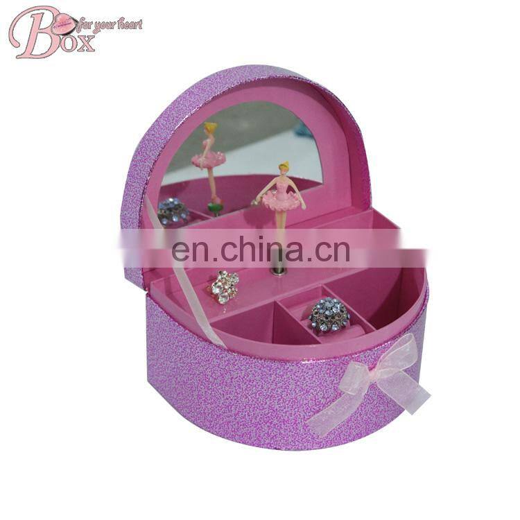 Elegant Jewelry Cardboard Music Box With a Dancing Ballerina