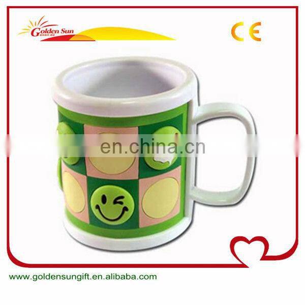 3D PVC Rubber Plastic Travel Mug
