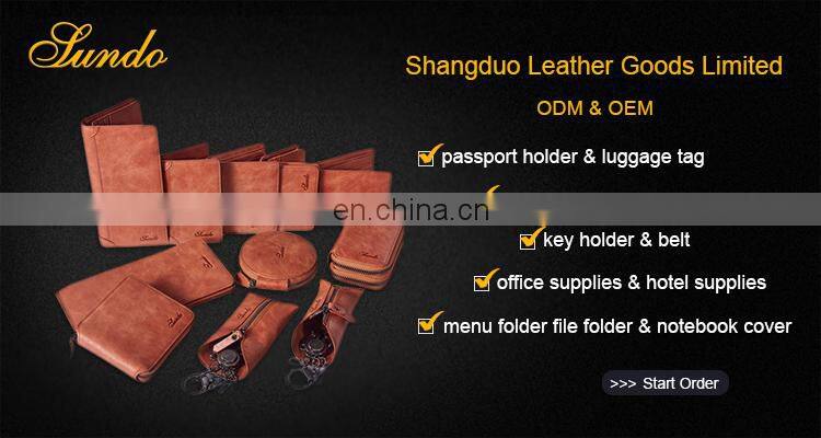 Excellent Handcraft US Popular RFID Quilted custom Leather passport holder