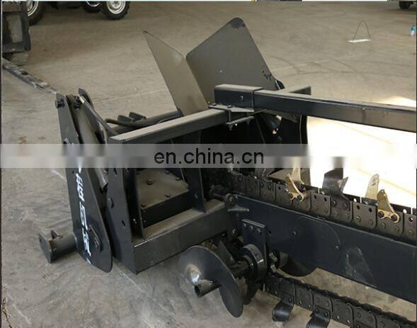 Ditcher with big tractor in agriculture and forestry machine