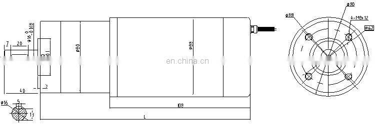 BMM515M 80mm 24V 300W High Torque Low RPM DC Planetary Gear Reducer Motor for Packing Machine