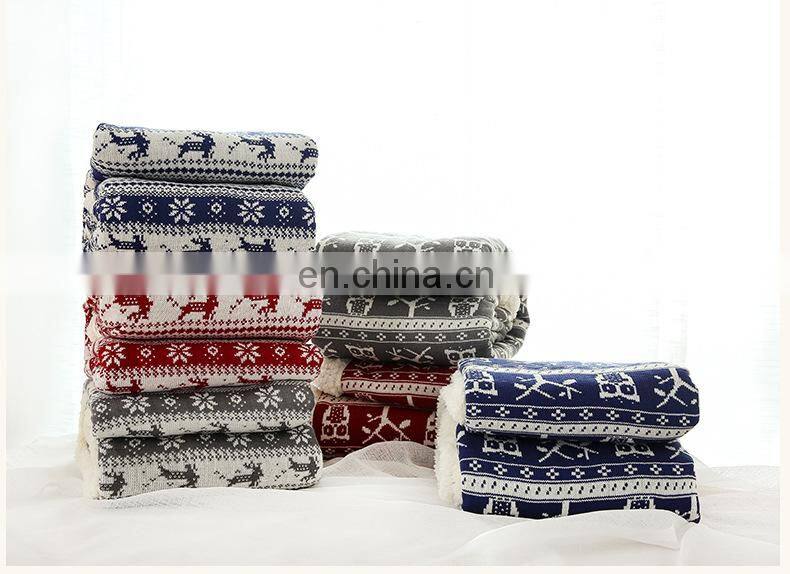 2018 Colorful pineapple print jacquard coral fleece blanket