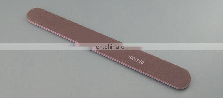 Professional Round abrasive wooden Custom Printed 80 100 150 180 240 grit finger nail file Japan with logo