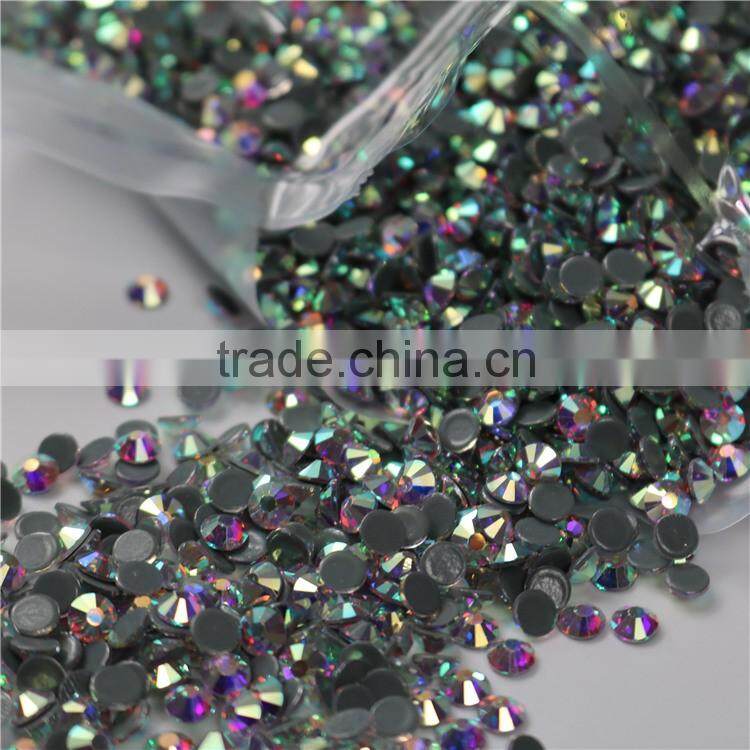 AAAAA flatback hotfix crystals AB rhinestone for beauty wedding dress