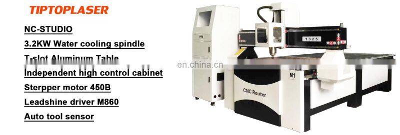 Hot sale China cnc milling machine cnc wood router engraving machine1325 working table high speed