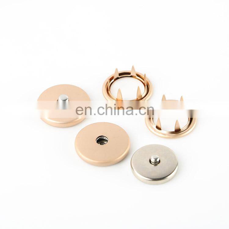 Metal Ring Prong Safe Snap Buttons For Clothing
