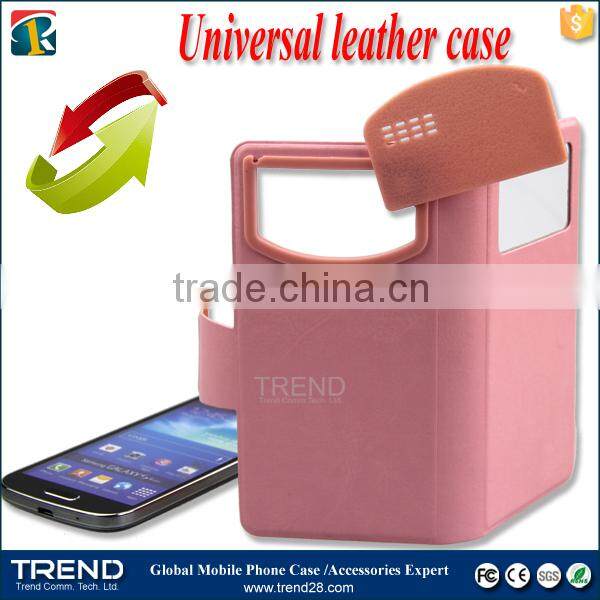 strong absorption universal wallet view leather case for iphone