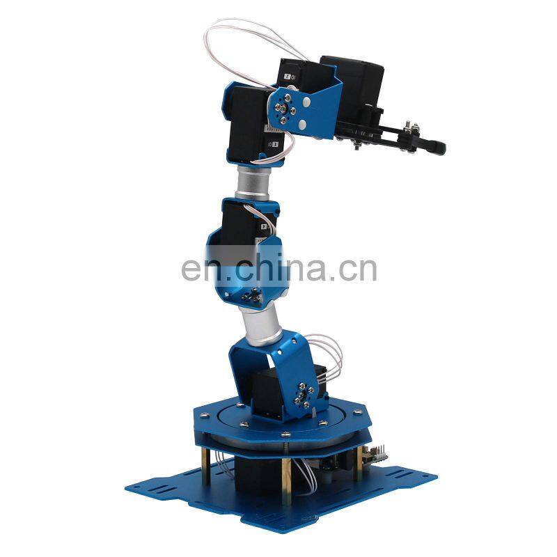 6DOF Robot Arm 6-Axis Aluminum Robotic Arm with Servos Finished Version for Arduino Scratch