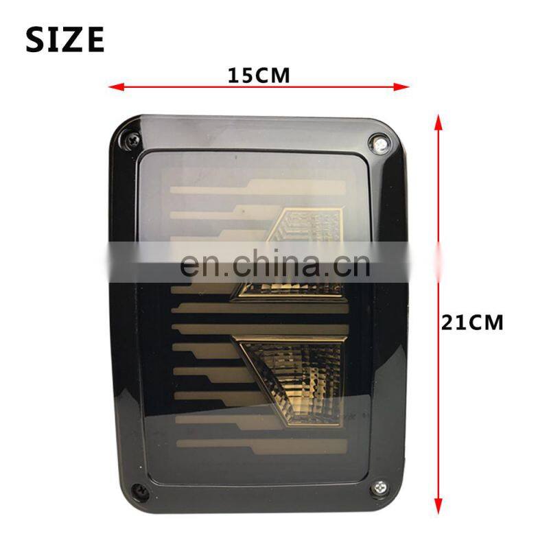 High quality 18w 2300lm For wrangler LED taillight for Jeep JK For wrangler 2007-2017 light car  US edition / Euro edition