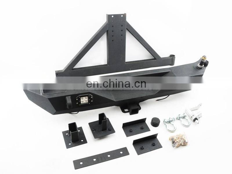 Rear bumper with Tire rack For Jeep Wrangler 2007+ offroad 4x4 accessories