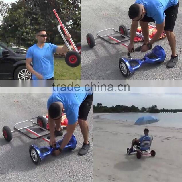 New product Aluminum Frame chair hovercart for 2 wheel hoverboard scooter
