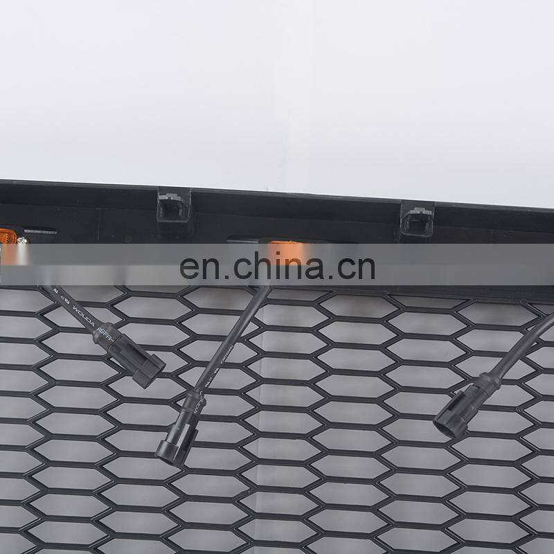 Offroad Front Grille With LED Light For Tacoma 16-18 Car Accessories Black Mesh With Light