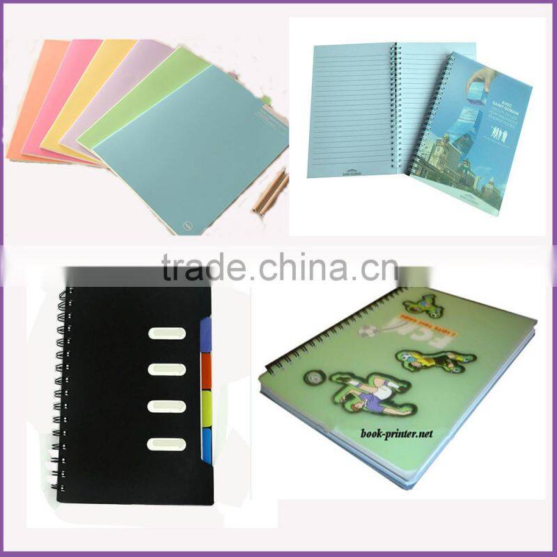 Custom cheap paper notebook school notebook cover designs