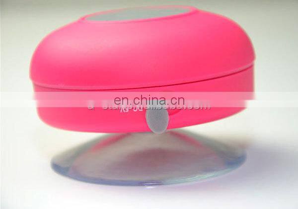 Promotion gift Mushroom suction cup wireless bt waterproof shower speaker bts 06