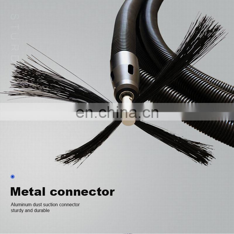 Rotary nylon brush air pipe cleaner ventilation duct cleaning equipment