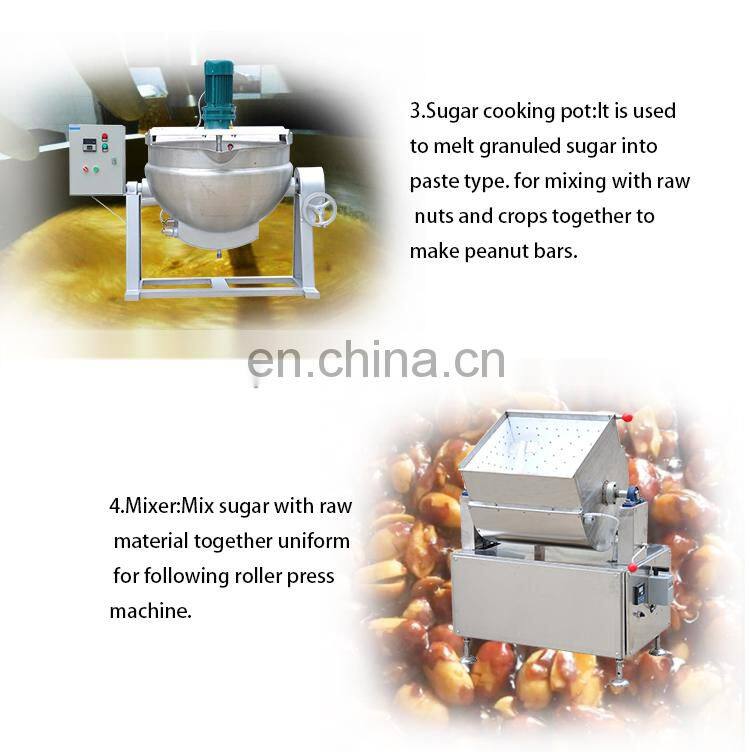 Cereal Protein Granola Nut Bar Processing Equipment Peanut Brittle Making Machine