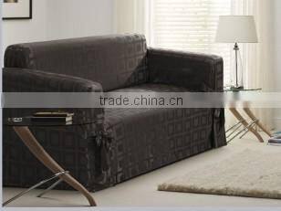 Ready made In Stock100% Polyester Simple Sofa Cover Design Fabric L Shape Sofa Cover With Love Set And Sofa Slipcover