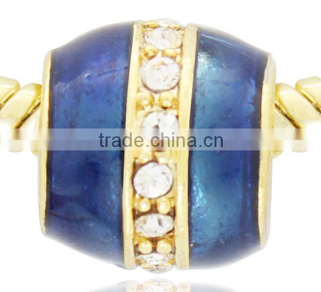 enameled Easter faberge egg bead for European charms bracelet