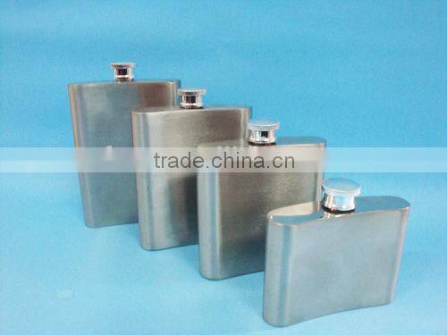 stainless steel bottle 8oz for packing wine/vodka