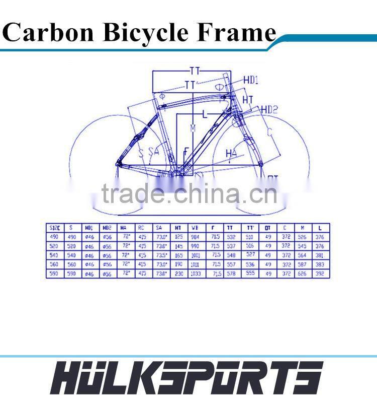carbon road bicycle frame UD carbon frame for road bike frame carbon road