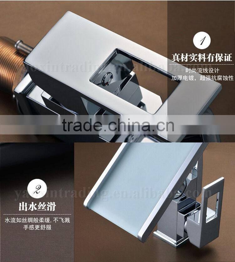 High quality factory sale hydrolic led color changing bathroom faucet