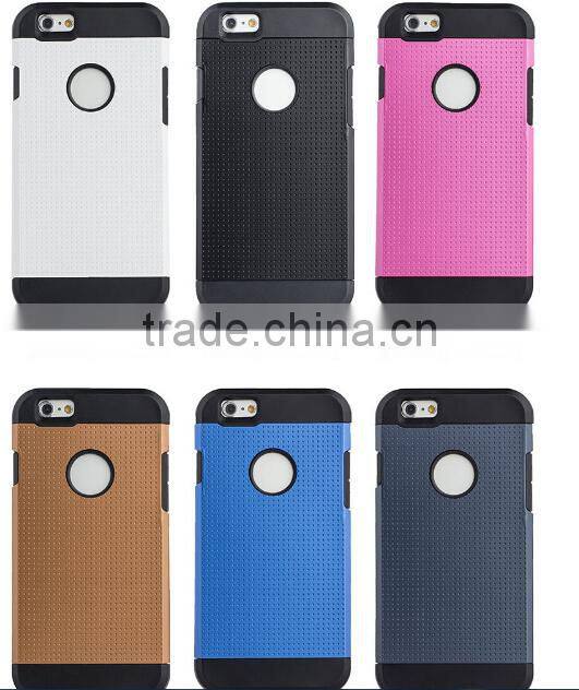 2015 China Factory Newest Colorful Tough Slim Armor Case Shockproof for IPhone6 4.7 case Cover back case